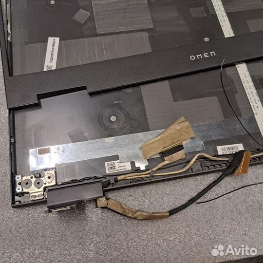 Крышка матрицы с петлями и шлейфом HP omen 15