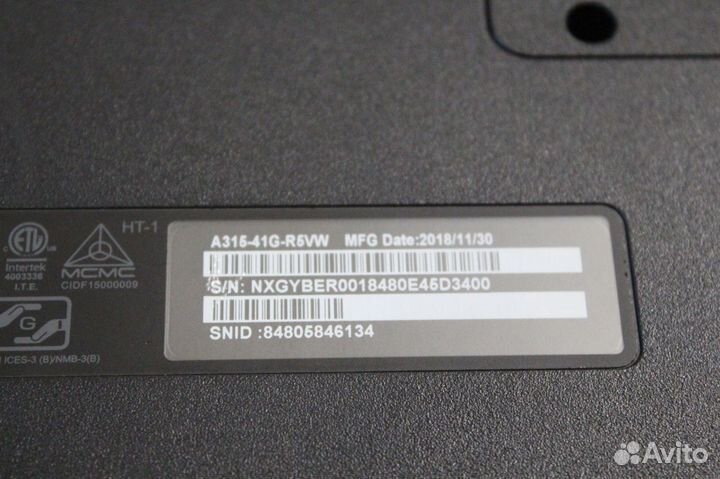 Ноутбук Acer A315-41G-R5VW в хорошем состоянии