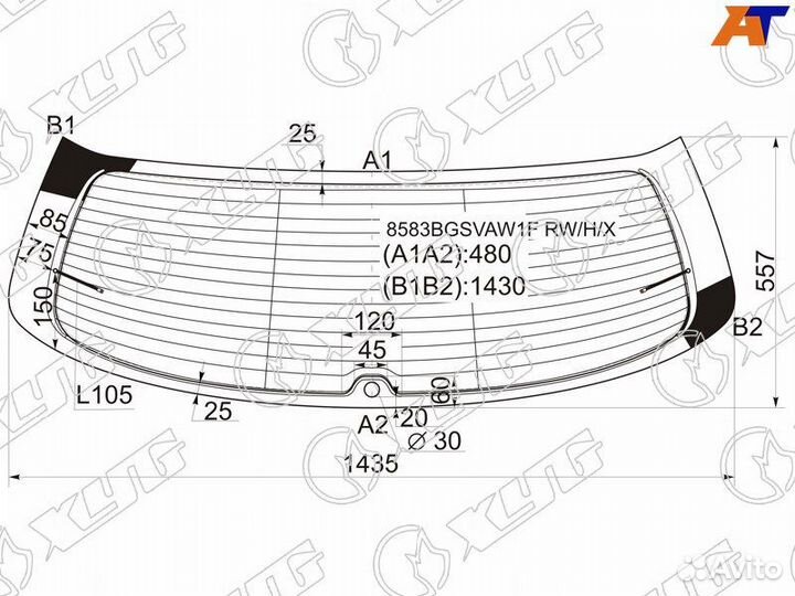 Лобовое стекло на VolksWagen Golf Plus 05-14г