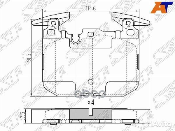 Колодки тормозные перед BMW 3 F30 11/1 F20 10