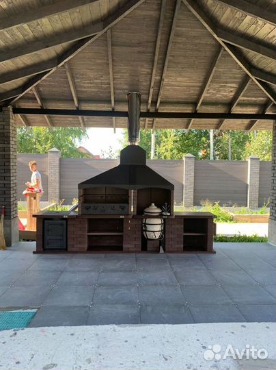 Уличные модульные барбекю зоны