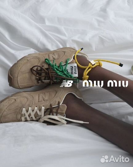 Кроссовки кеды MIU MIU x New Balance