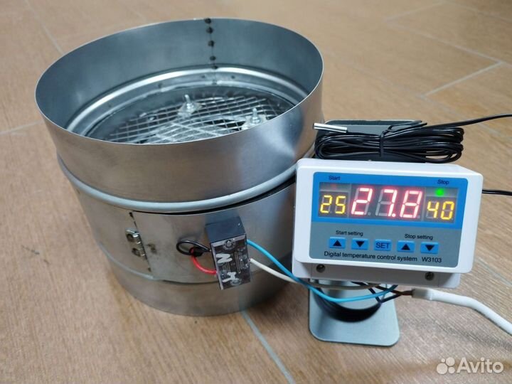 Канальный нагреватель компактный 220вольт