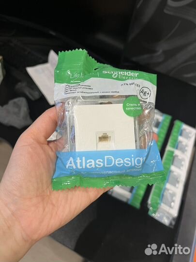 Розетки компьютерные встраиваемые AtlasDesign