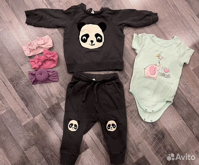 Вещи пакетом на девочку 74-80