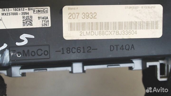 Переключатель отопителя Lincoln MKX, 2007