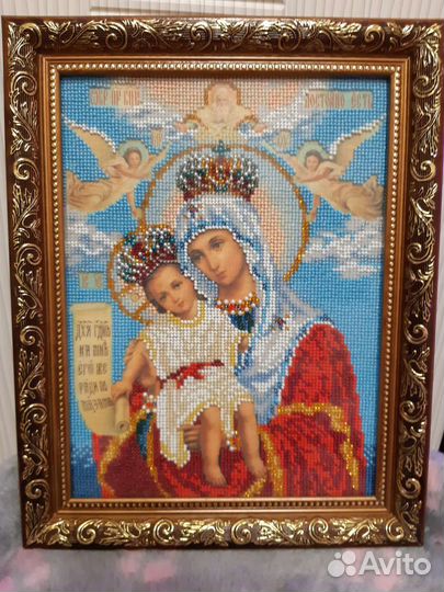 Икона,вышитая бисером