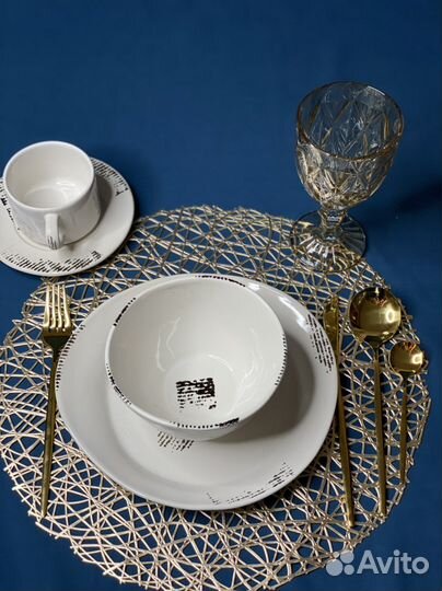 Комплект посуды серии Gazzetta Bianco