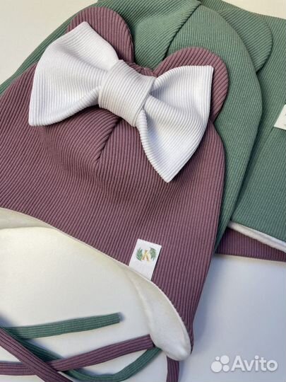 Шапочки с вязочками