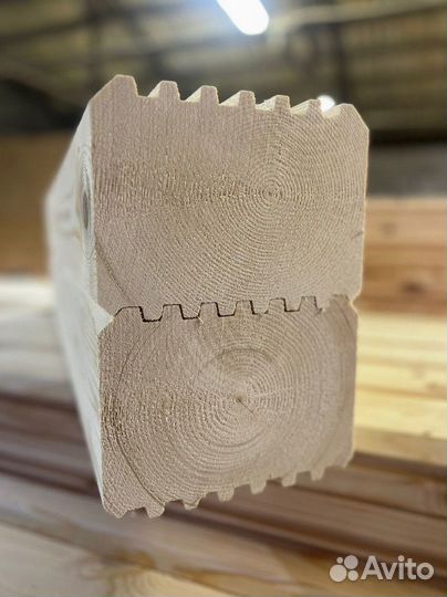 Брус профилированный сорт 1 2 (ев) 100х150х6000