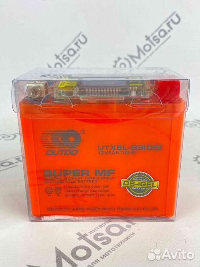 Аккумулятор 12В 5Ач outdo UTX5L-BS(DS) (аналог DS1