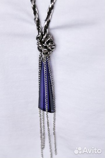 Кулон с кристаллом