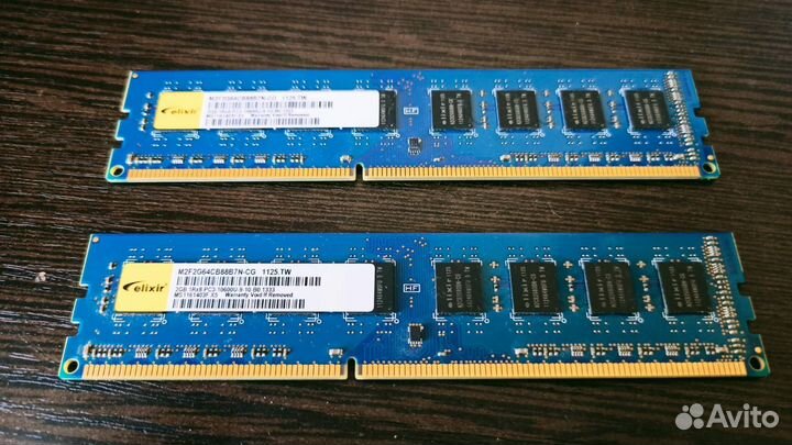 Оперативная память ddr3 по 2GB