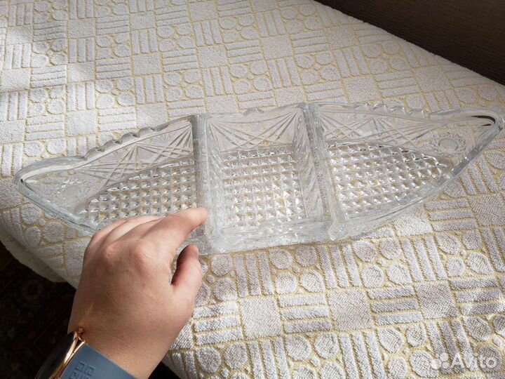 Набор салатников хрустальный