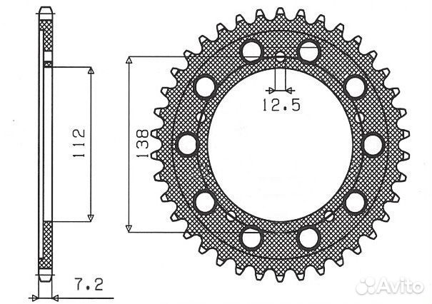 Цепь и звёзды Honda CBR 600 F2 / F3 1991-1998