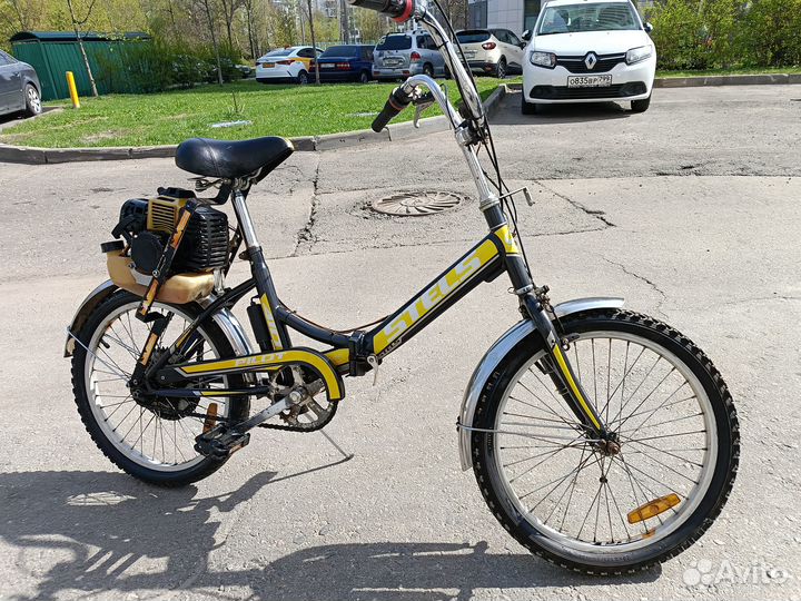 Складной мотовелосипед дырчик мопед Wagnerland