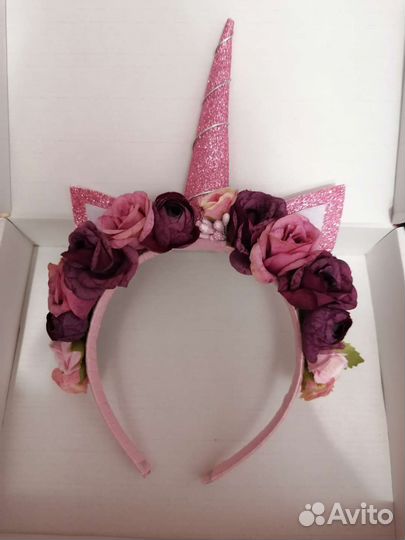 Ободок с цветами