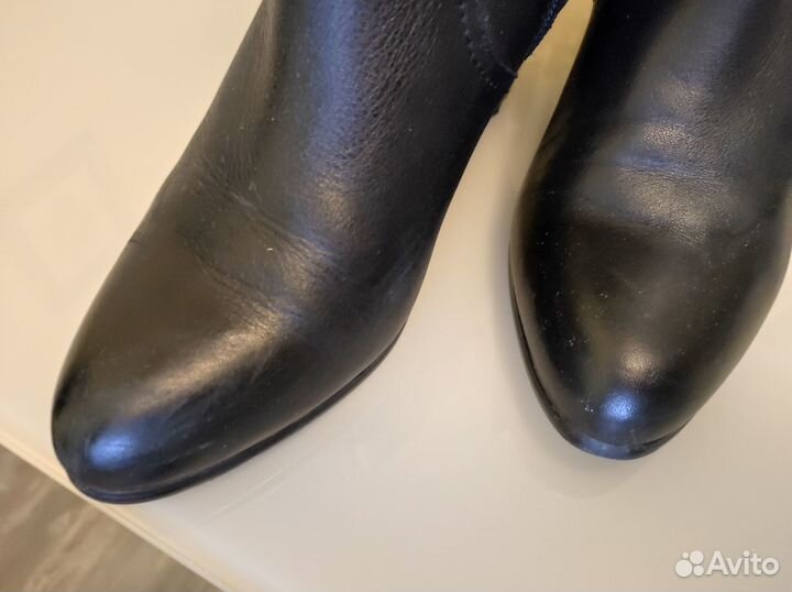 Сапожки черные демисезонные