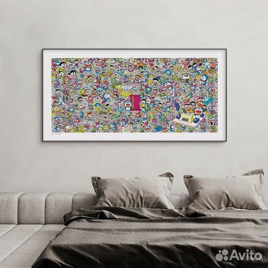 Картина Такаси Мураками 80см-120см