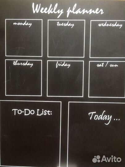 Доска для записей мелом