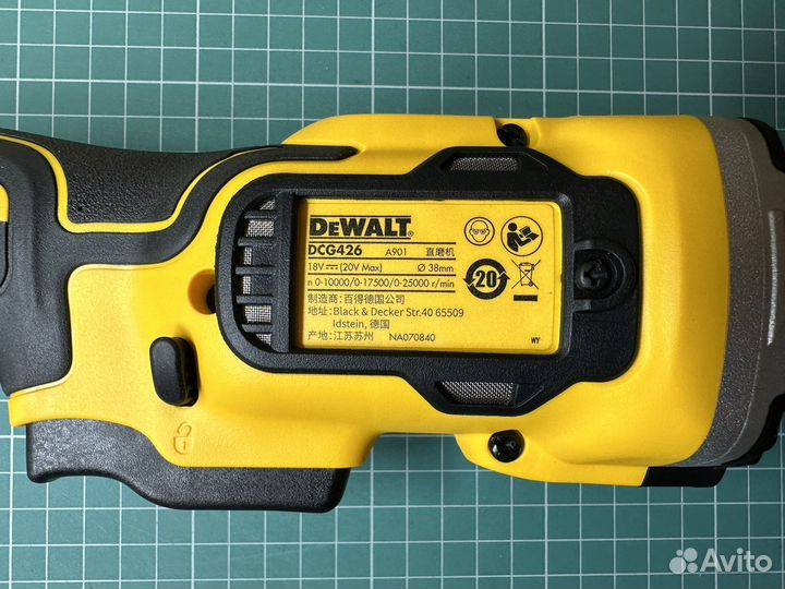 Прямошлифовальная машина Dewalt dcg 426n