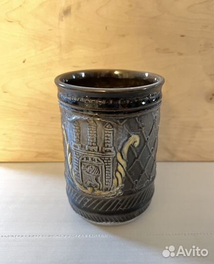 Пивная квасная керамическая кружка