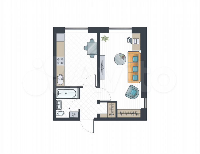 1-к. квартира, 39,7 м², 13/14 эт.