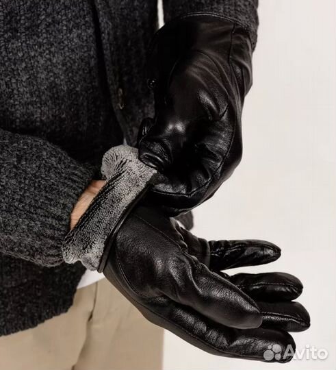 Мужские кожаные перчатки 10.5