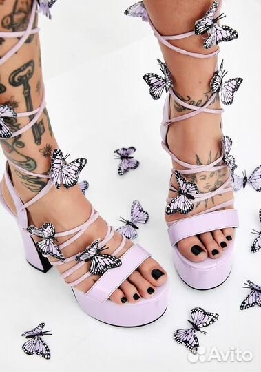 Босоножки с лентами sugar thrillz dollskill bratz