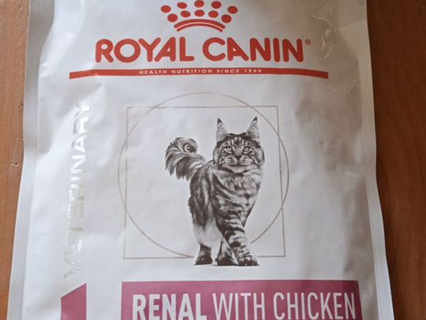 Корм для кошек royal canin renal with chicken пауч