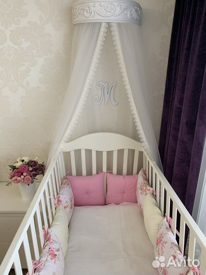 Детская кроватка erbesi с матрасом