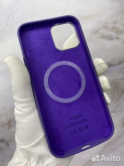 Чехол на iPhone 12 Pro Max с MagSafe фиолетовый