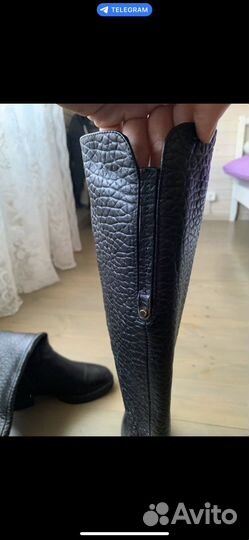 Сапоги женские кожаные 39 размер