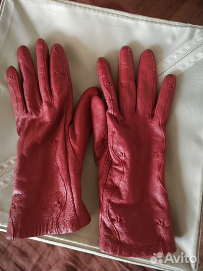 Перчатки женские кожаные 7.5