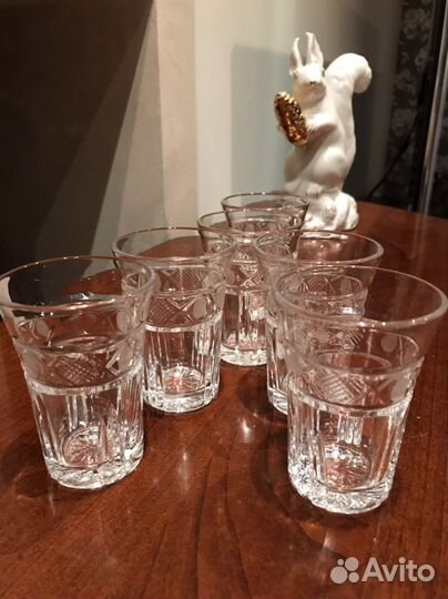 Хрустальные рюмки « Дятьковский хрусталь «новые