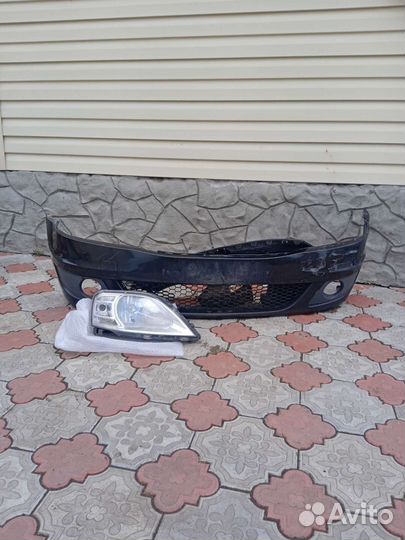 Фара и бампер