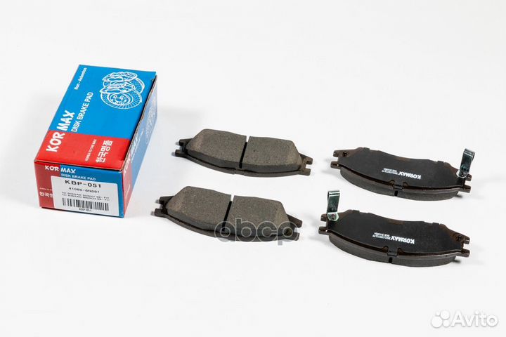 Колодки тормозные, передние (с антискрипной