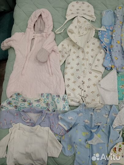 Вещи пакетов для новорожденных макс 62см