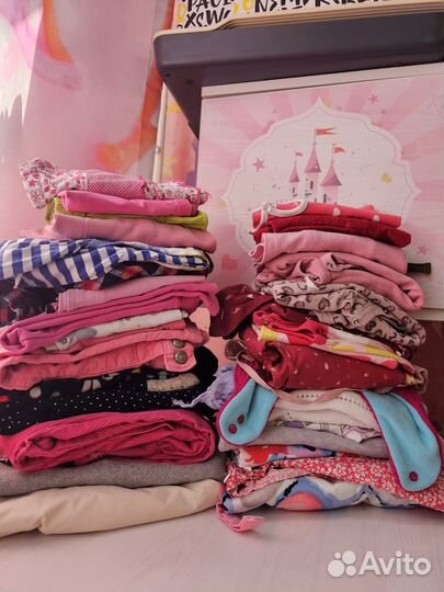 Большой пакет вещей на девочку 80-86-92 размер