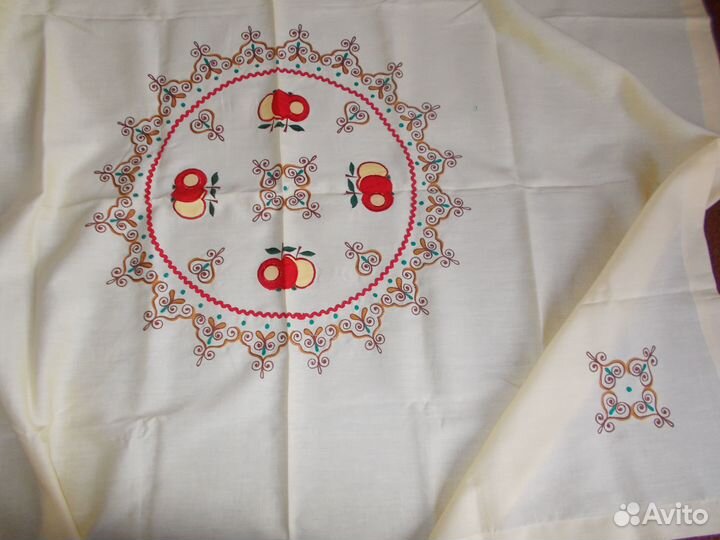 Скатерть- самобранка льняная СССР