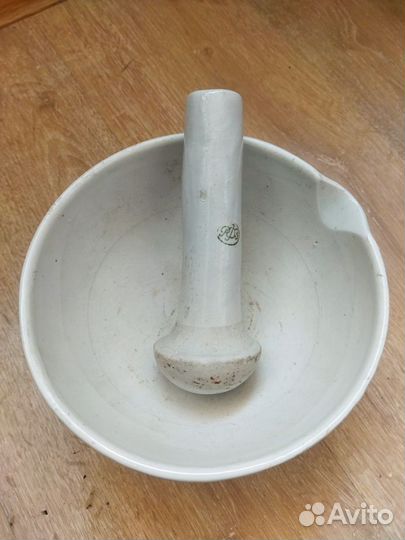 Ступка с пестиком для измельчения СССР