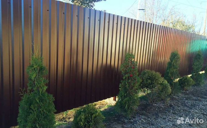 Забор из профнастила замер бесплатно быстро