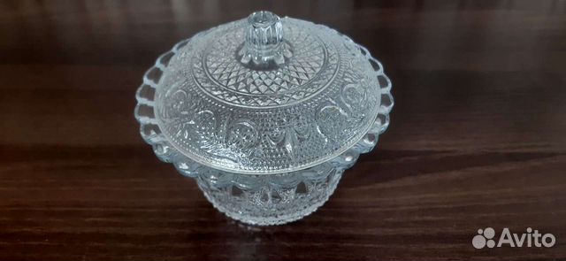 Сахарница стекло СССР без сколов и дефектов