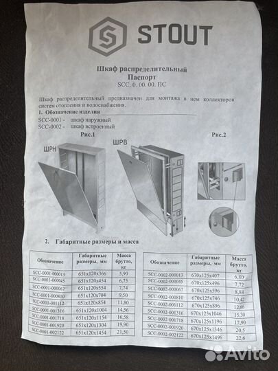 Шкаф колекторный stout шрв-6