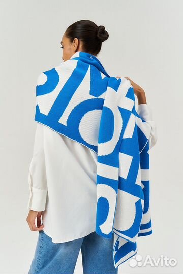 Шарф женский теплый широкий длинный