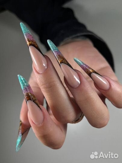 Арочное Наращивание ногтей маникюр педикюр