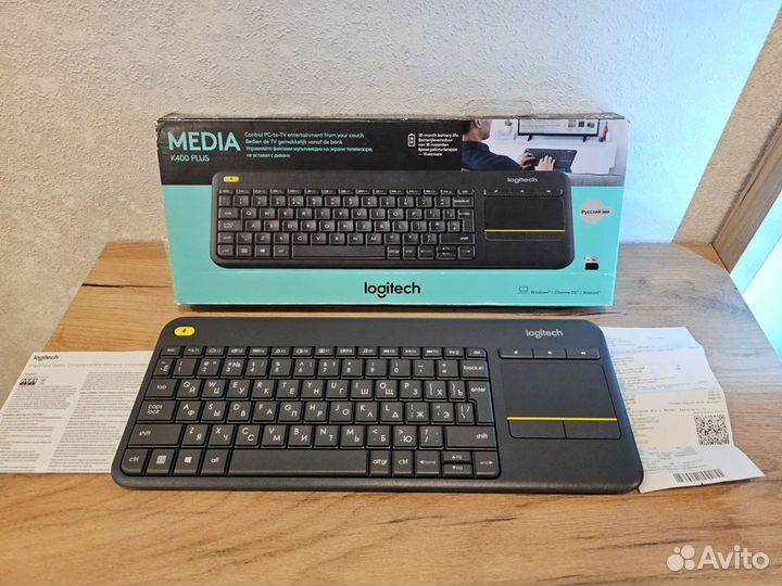 Беспроводная клавиатура Logitech K400 Plus