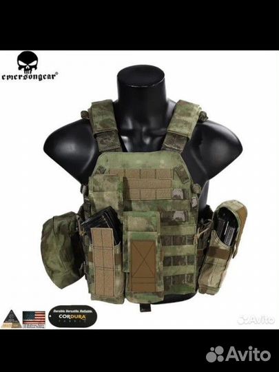 Подсумок двойной Emersongear battlefield мох at-fg