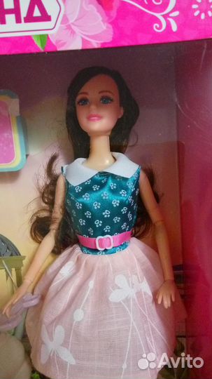 Кукла шарнирная 1/6 с коляской и дочкой