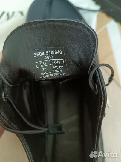 Новые/Zara/38/39/Ботинки/Туфли